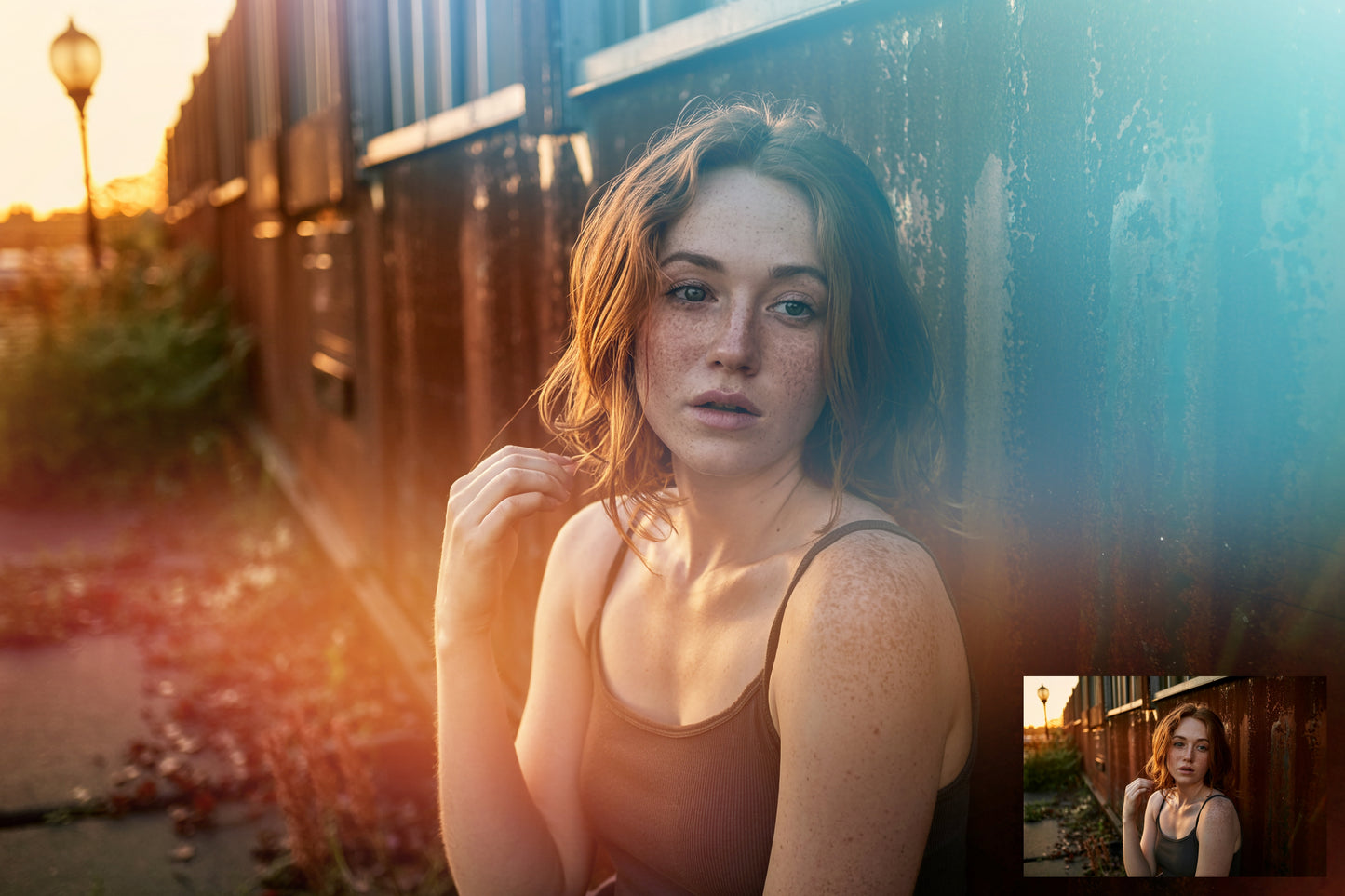 Prism Light Overlays for Photoshop, Rainbow Lens Flare and Crystal Refraction PNGs, Colorful Light Leak Effects for Portrait Photography