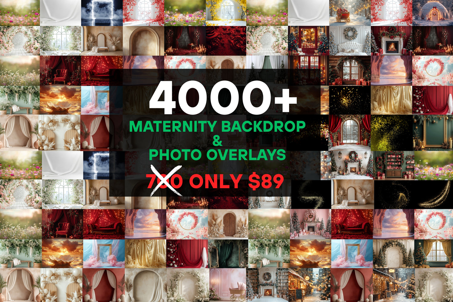 4000+ Maternity Digital Backdrops & Photo Overlays Bundle for Photoshop, Studio Photography Composite Pack, High Quality JPG Textures