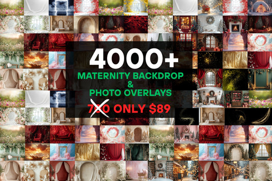 4000+ Maternity Digital Backdrops & Photo Overlays Bundle for Photoshop, Studio Photography Composite Pack, High Quality JPG Textures